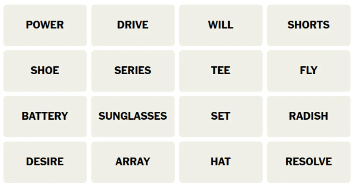 Connections NYT hint 300